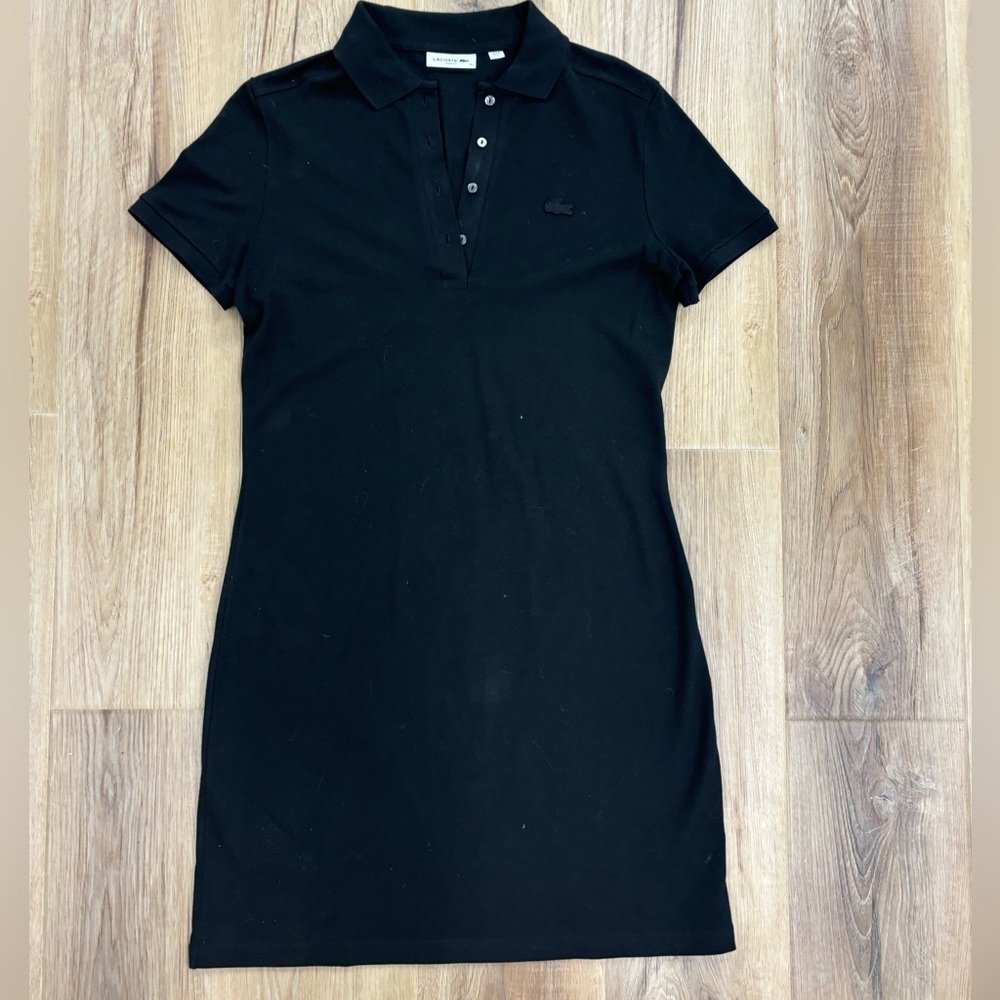 Lacoste short sleeved cotton dress
